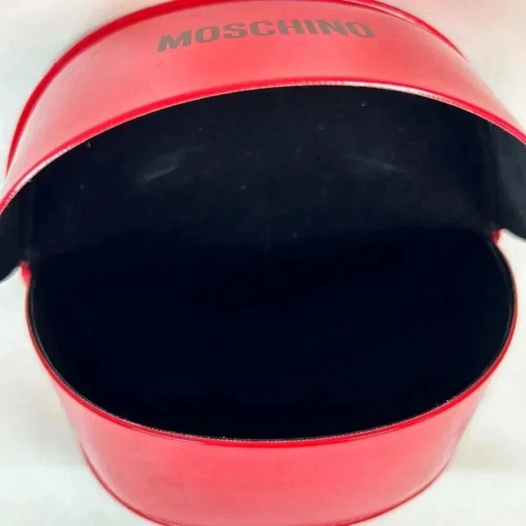 Moschino Sunglasses Eyeglasses Case Holder Red Glossy Shiny main image 4
